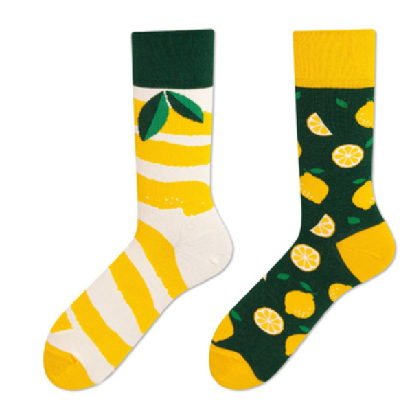 Asymmetric AB Sports Cotton Socks - Mid-Length