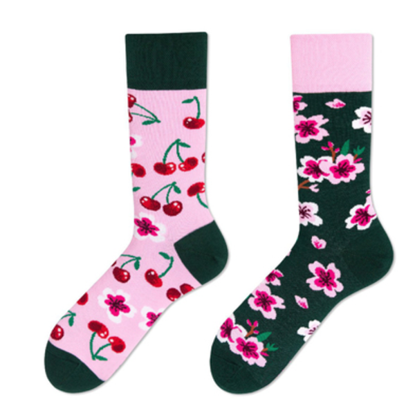 Asymmetric AB Sports Cotton Socks - Mid-Length